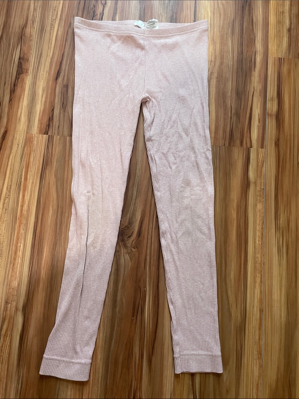 Jamie Kay Girls' Ribbed Organic Leggings - Pink Marle